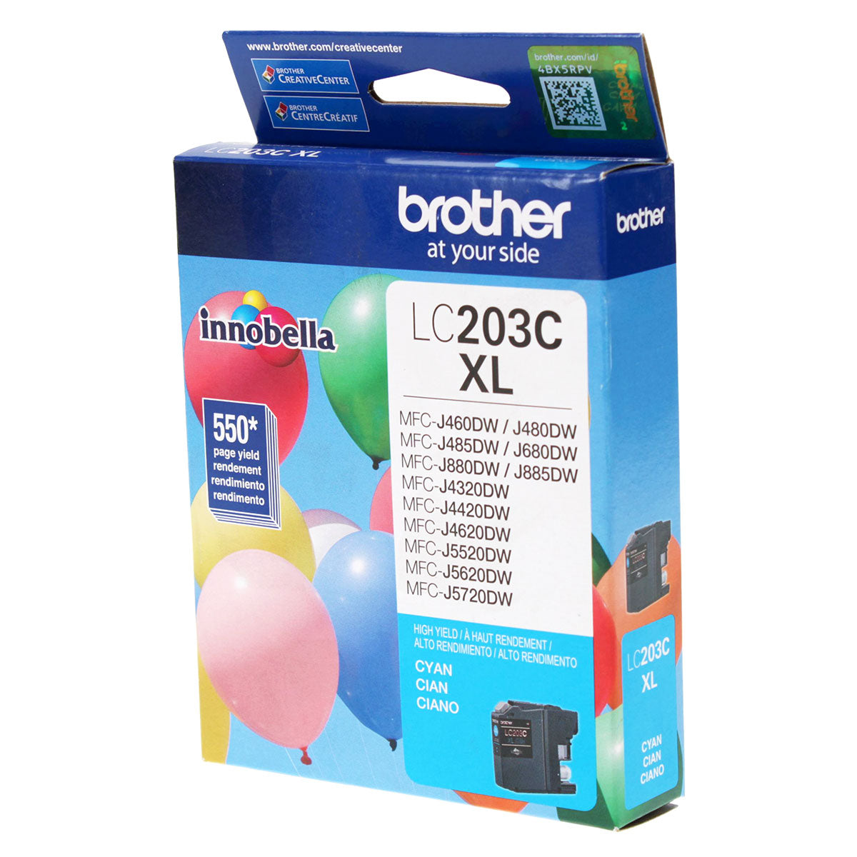 Brother (LC203C) Inkjet, Cyan 550 High Yield