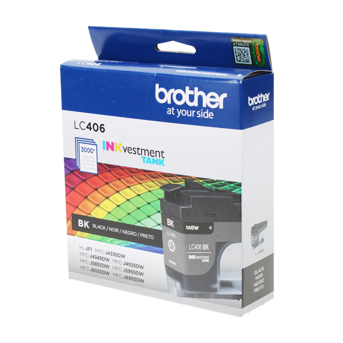 Brother (LC406BK) Inkjet, Black 3K Yield