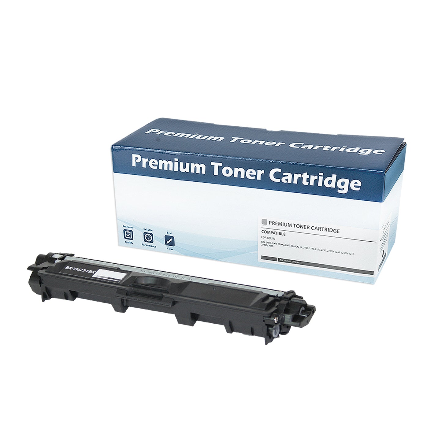 Toner-Dog TN221BK OEM Black Toner Cartridge – 2,500 Pages