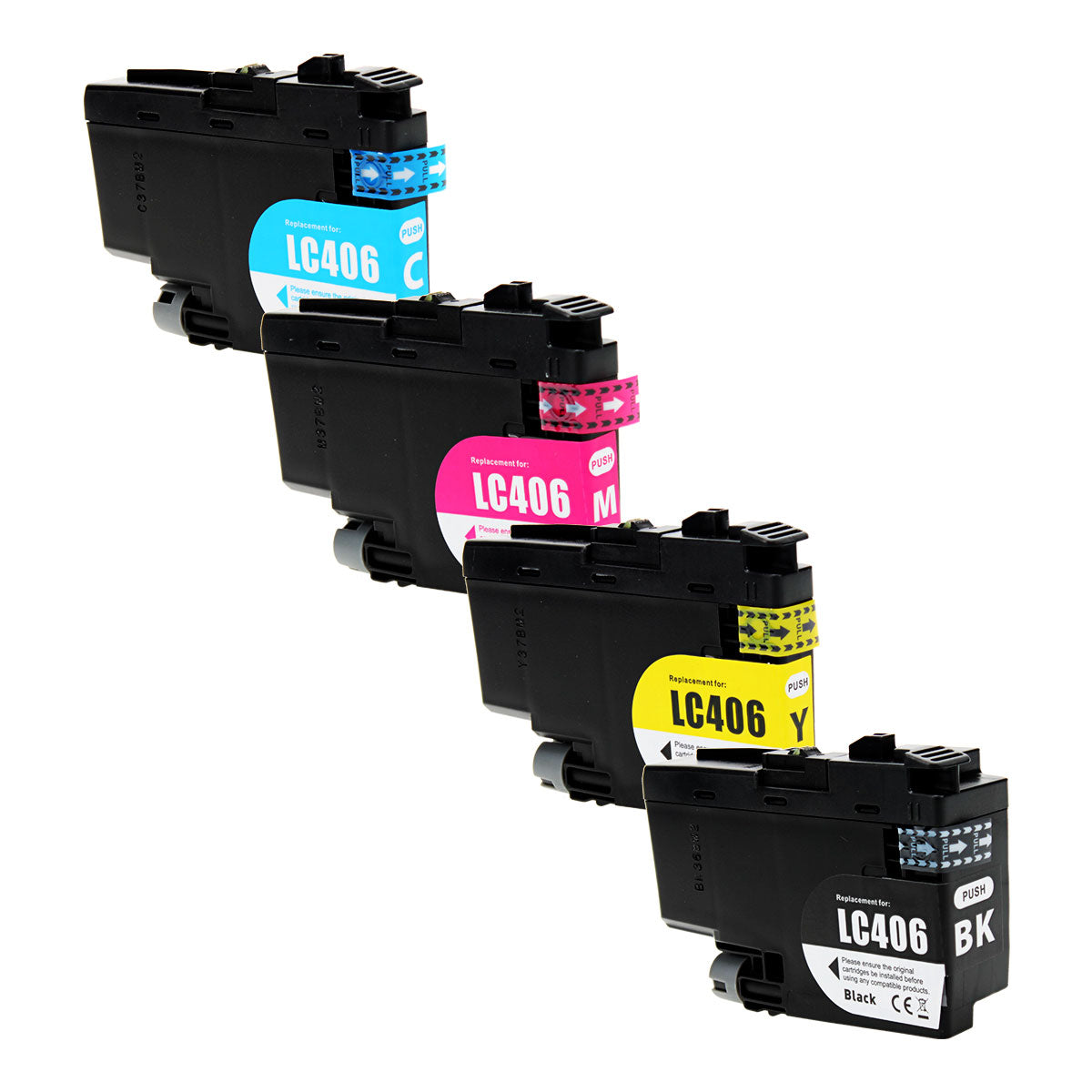 Brother LC4064PKS LC406BK Remanufactured Toner Cartridge Black Cyan Magenta Yellow 3000/1500 Standard Yield 4/Pack