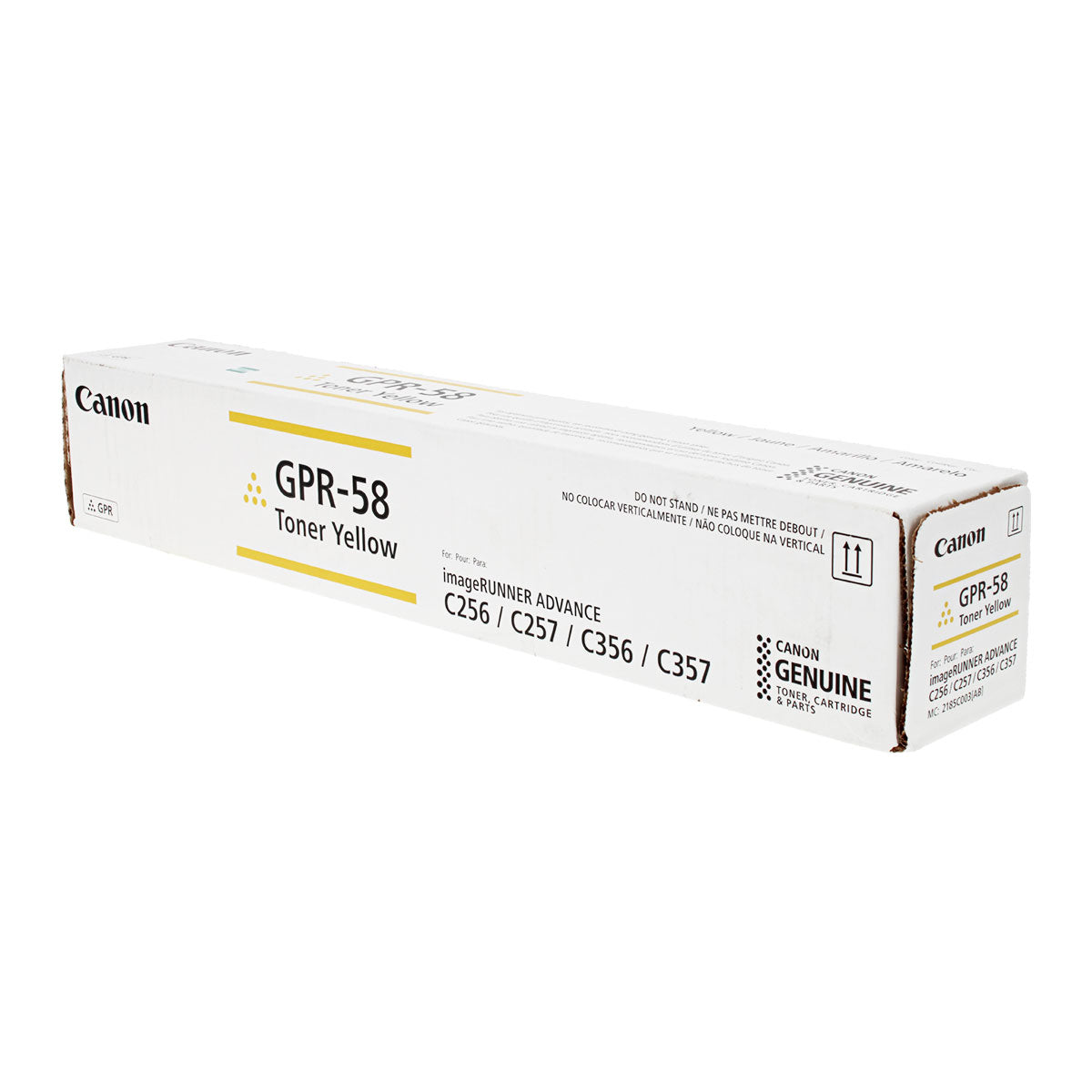 Canon GPR-58 (2185C003) Toner Cartridge, Yellow 18K Yield