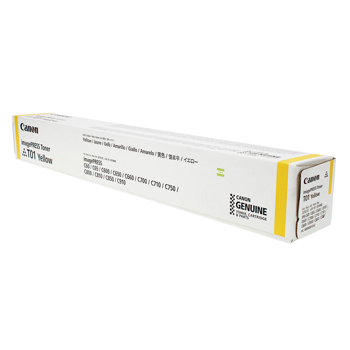 Canon T01Y (8069B001) Toner Cartridge, Yellow 39.5K Yield
