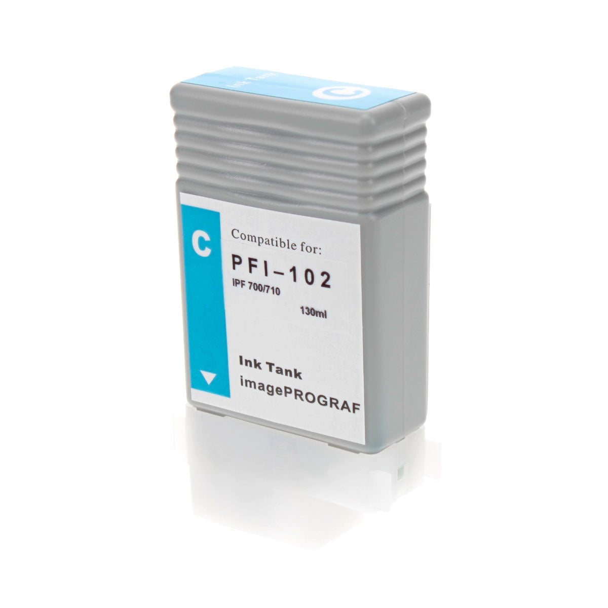 Canon PFI-102C Remanufactured Toner Cartridge Cyan 130 Ml