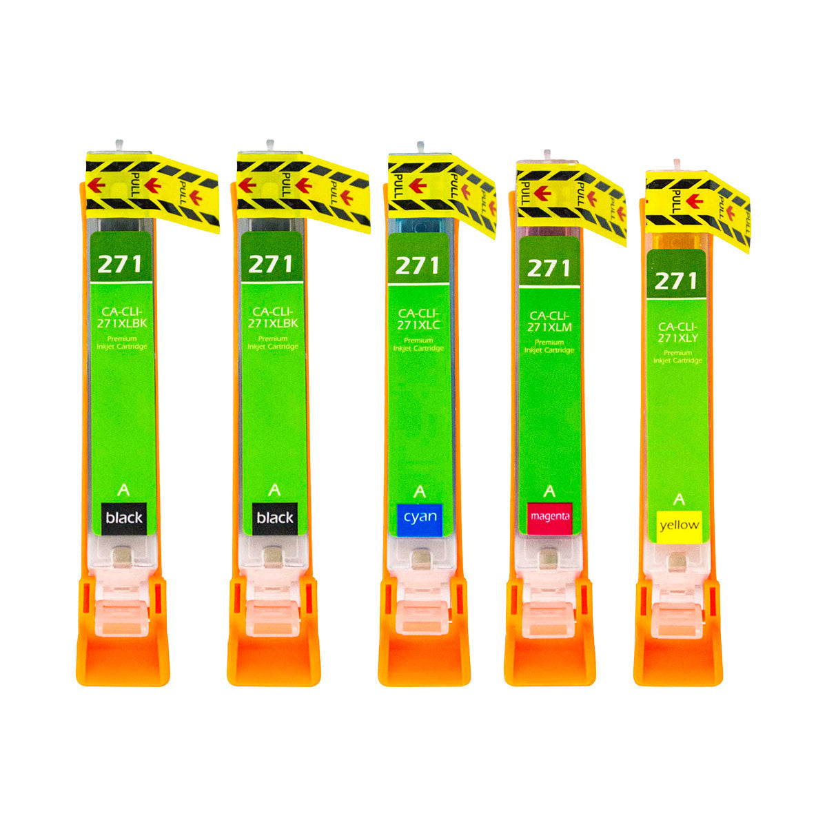Canon PGI-270XL/CLI-271XL 5-PK Remanufactured Toner Cartridge Black Black Cyan Magenta Yellow 25.7Ml/11.7Ml H.Yield 5/Pack