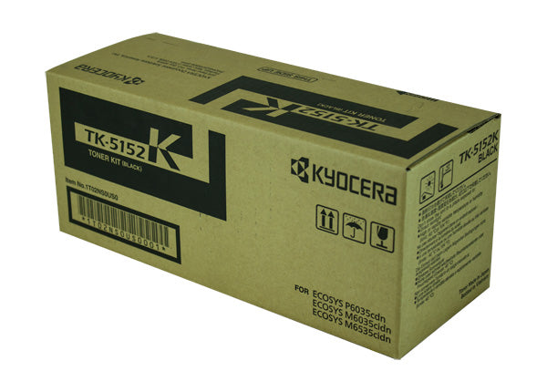 Kyocera Mita TK-5152K (1T02NS0US0) Toner Cartridge, Black 12K Yield