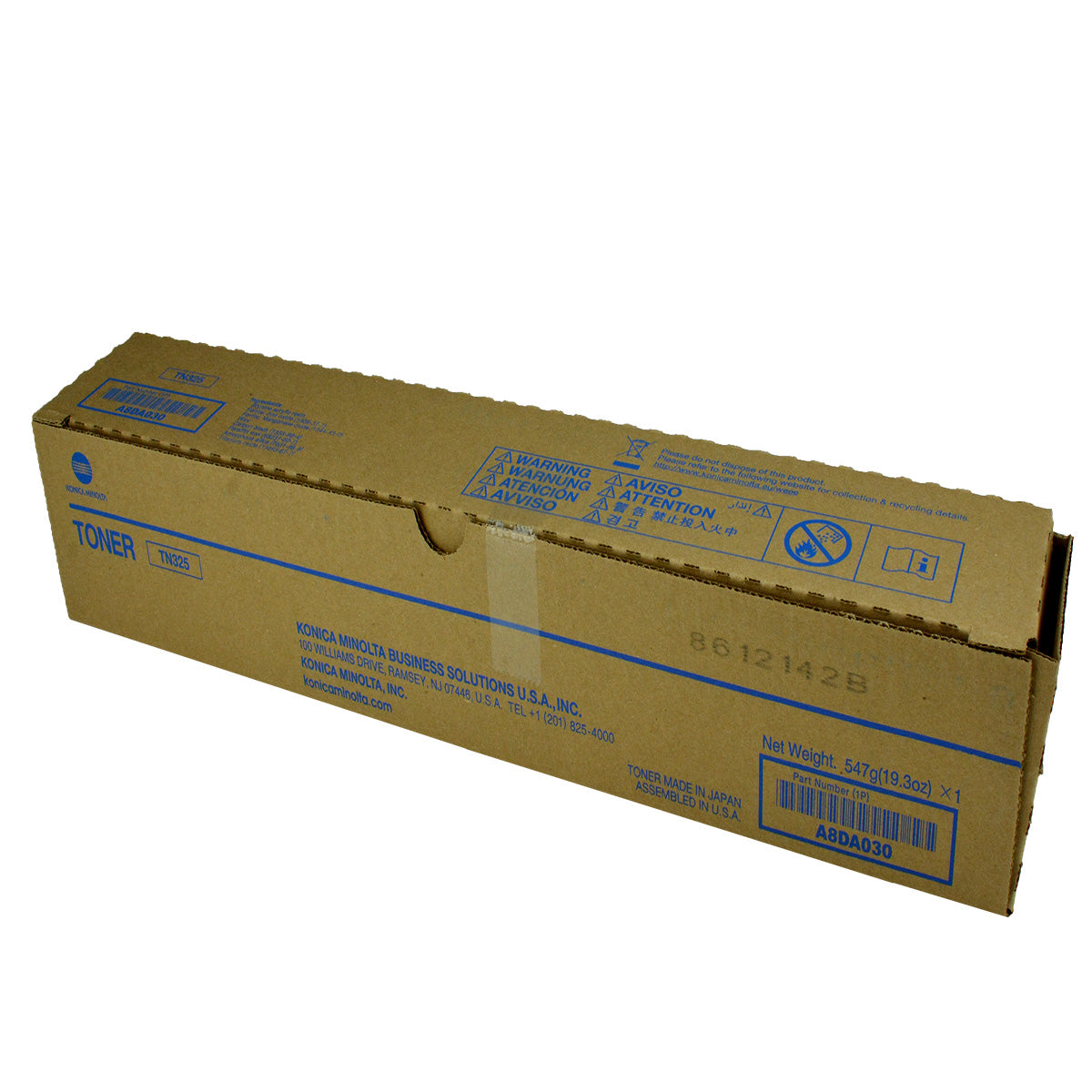 Konica Minolta TN325 (A8DA030) Toner Cartridge, Black 24K Yield