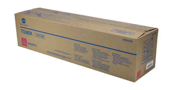 Konica Minolta TN711M (A3VU330) Toner Cartridge, Magenta 31.5K Yield