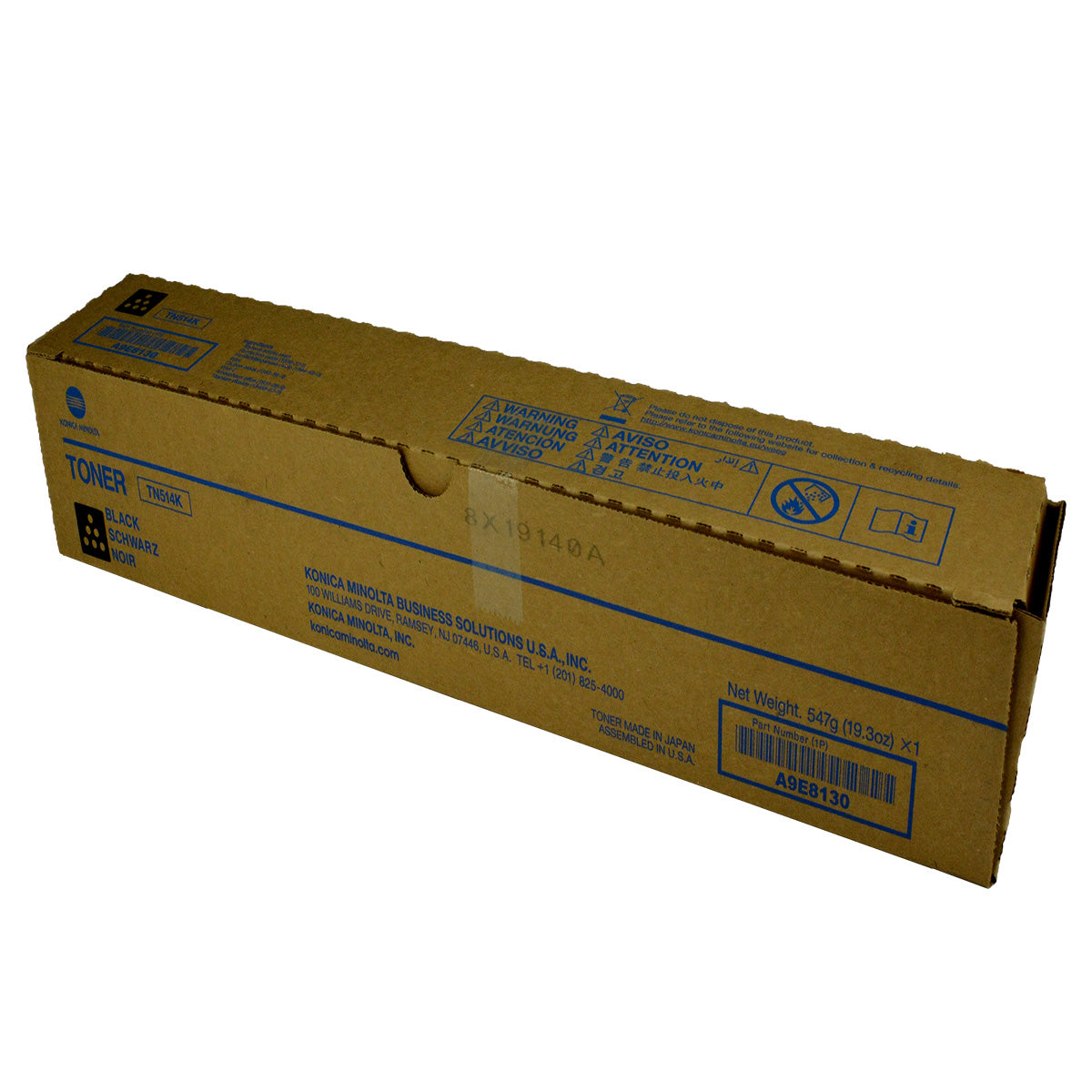 Konica Minolta TN514K (A9E8130) Toner Cartridge, Black 28K Yield