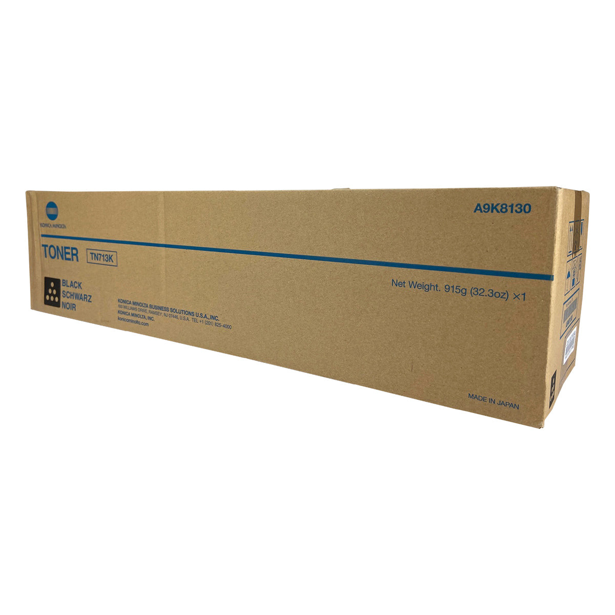Konica Minolta TN713K (A9K8130) Toner Cartridge, Black 48.9K Yield