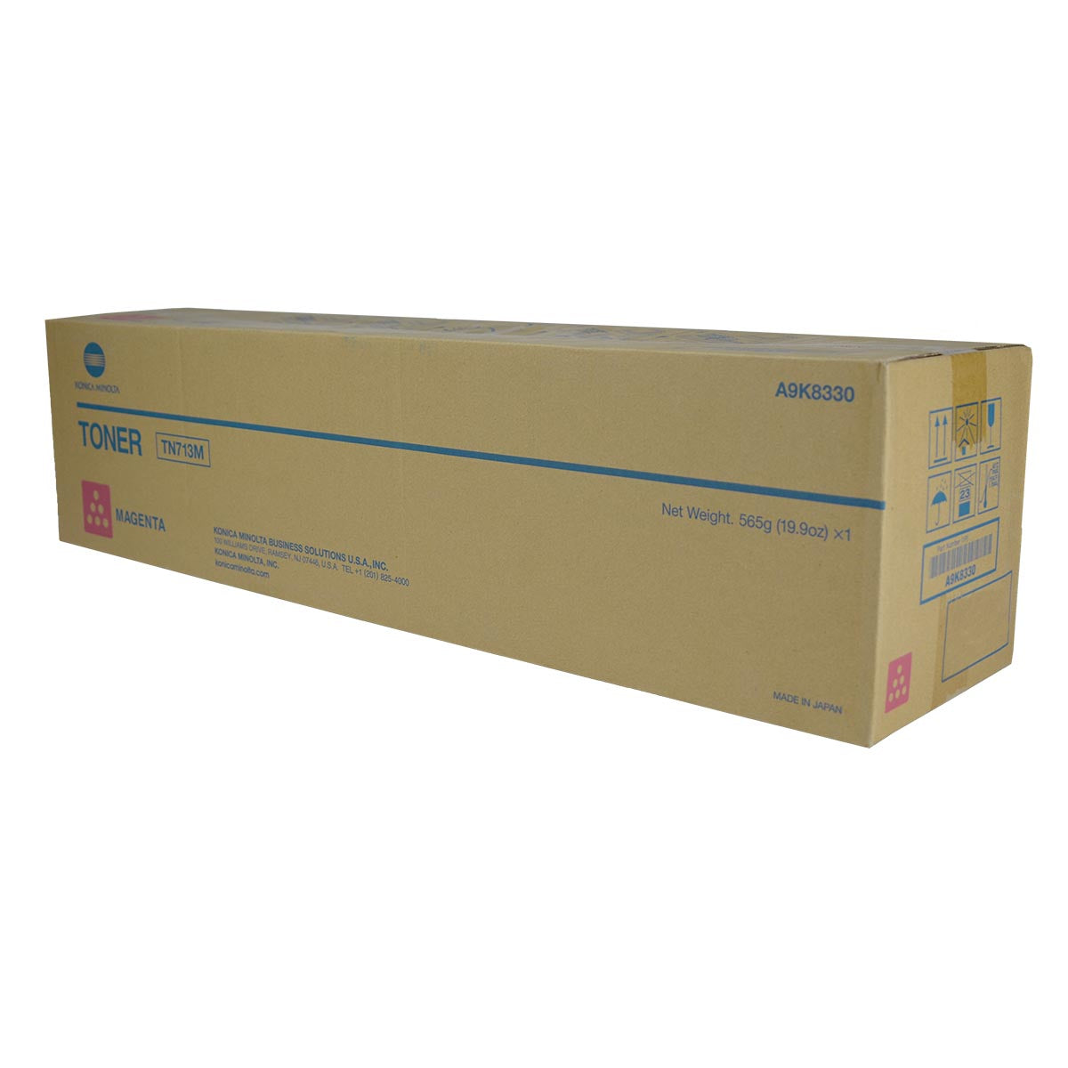 Konica Minolta TN713M (A9K8330) Toner Cartridge, Magenta 33.2K Yield