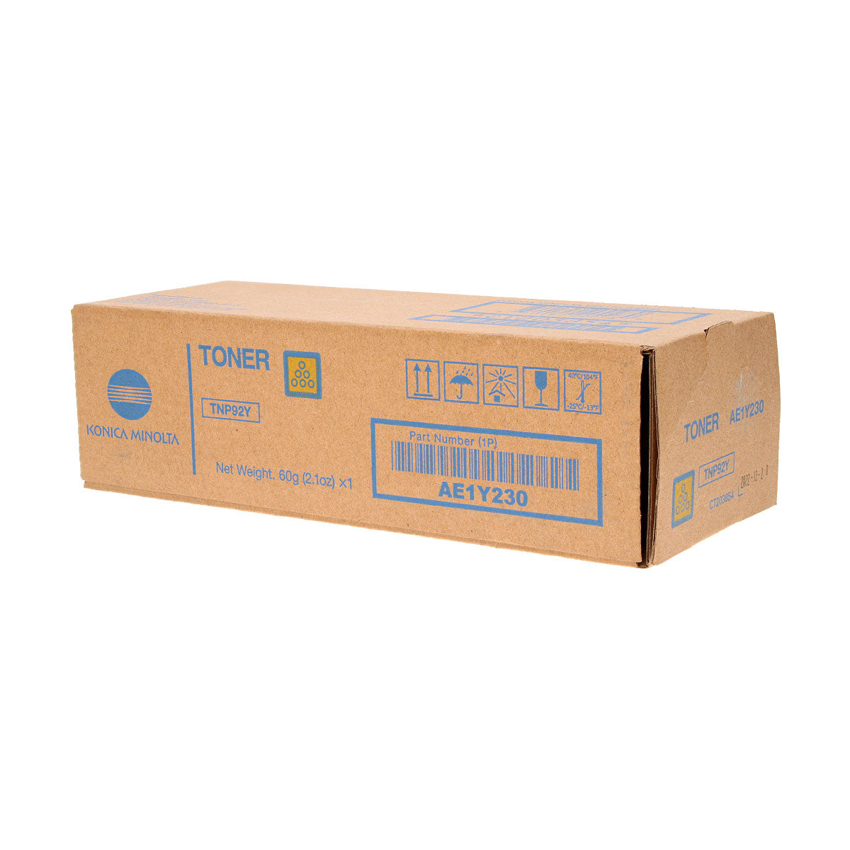 Konica Minolta TNP92Y (AE1Y230) Toner Cartridge, Yellow 4K Yield