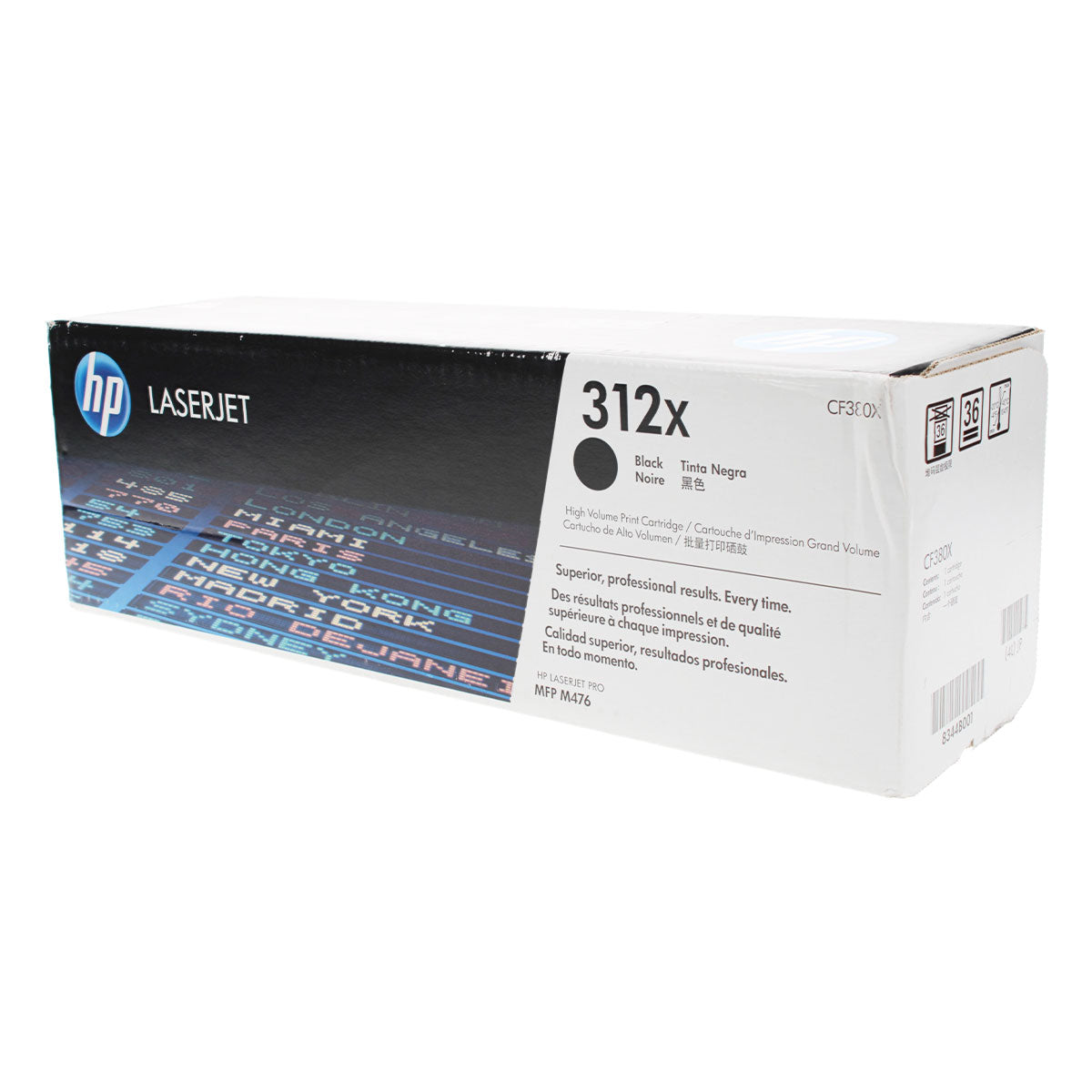 HP 312X (CF380X) Toner Cartridge, Black 4.4K High Yield