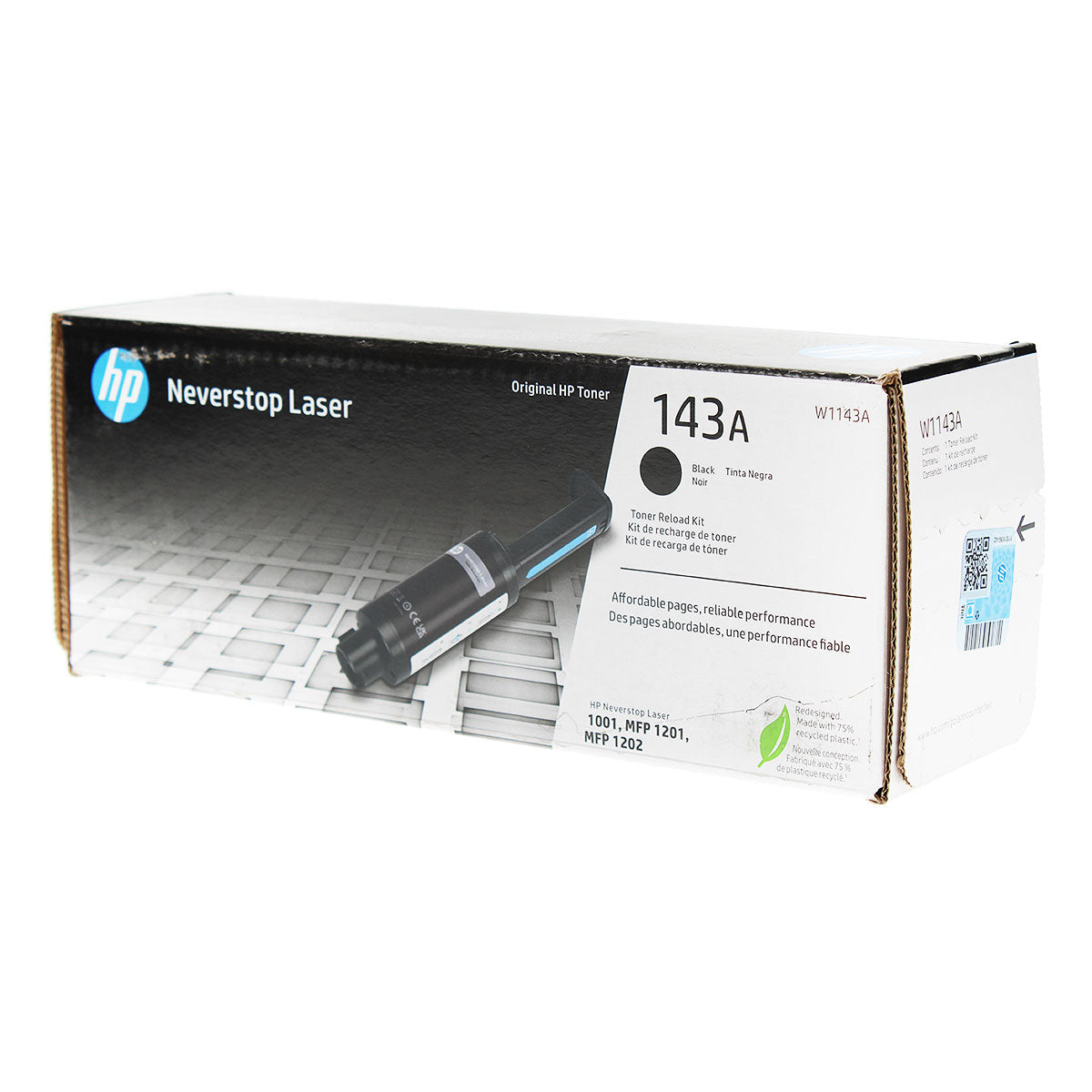 HP 143A (W1143A) Toner Cartridge, Black 2.5K Yield