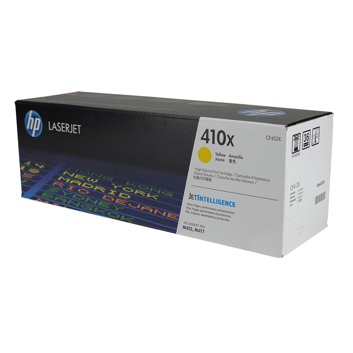 HP 410X (CF412X) Toner Cartridge, Yellow 5K High Yield