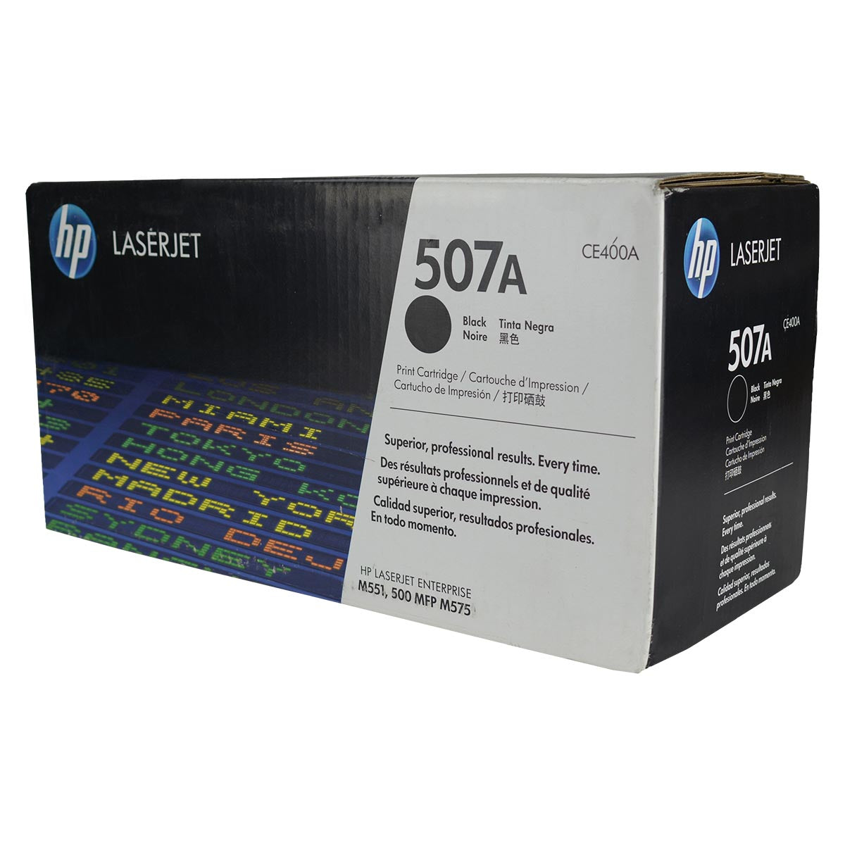 HP 507A (CE400A) Toner Cartridge, Black 5.5K Yield