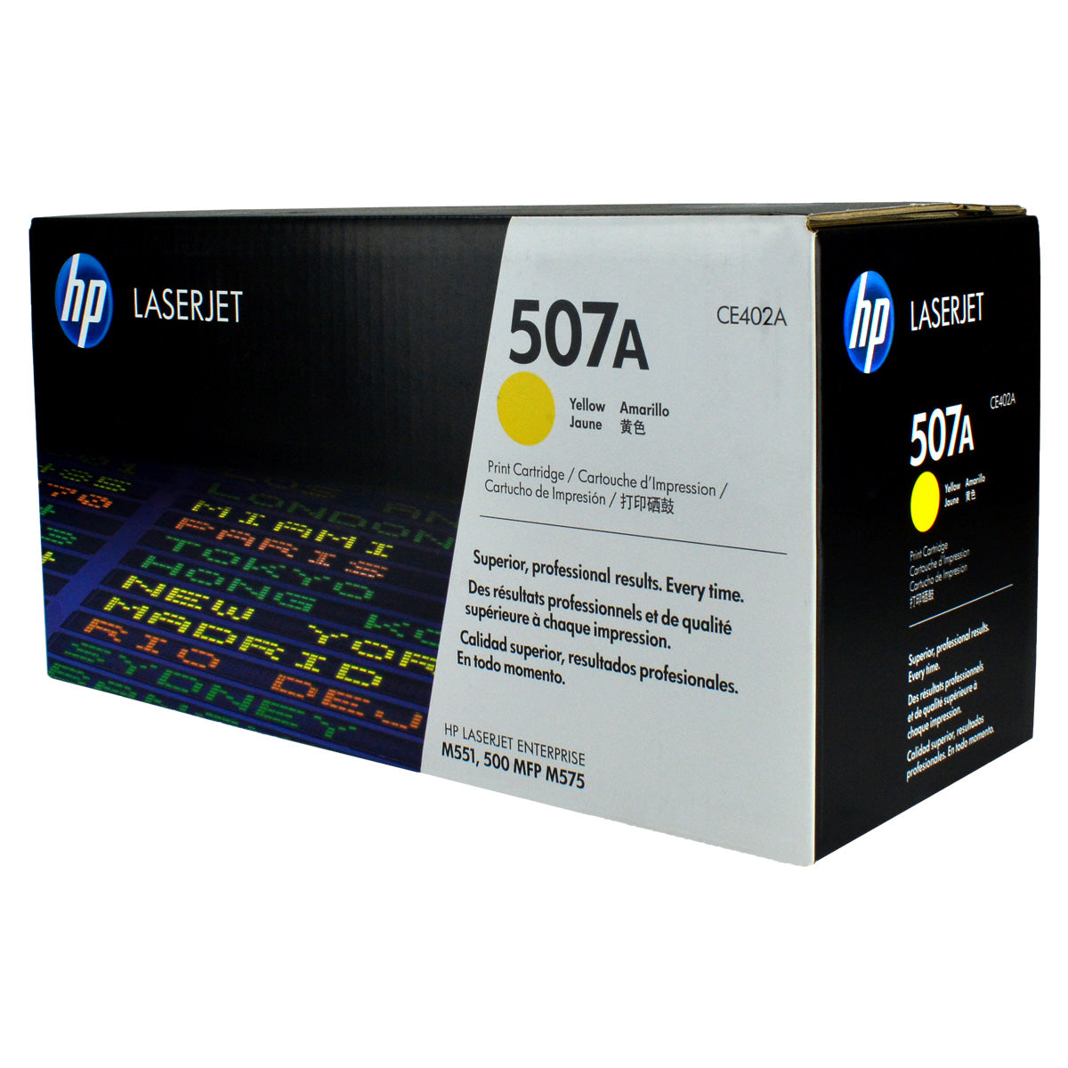 HP 507A (CE402A) Toner Cartridge, Yellow 6K Yield