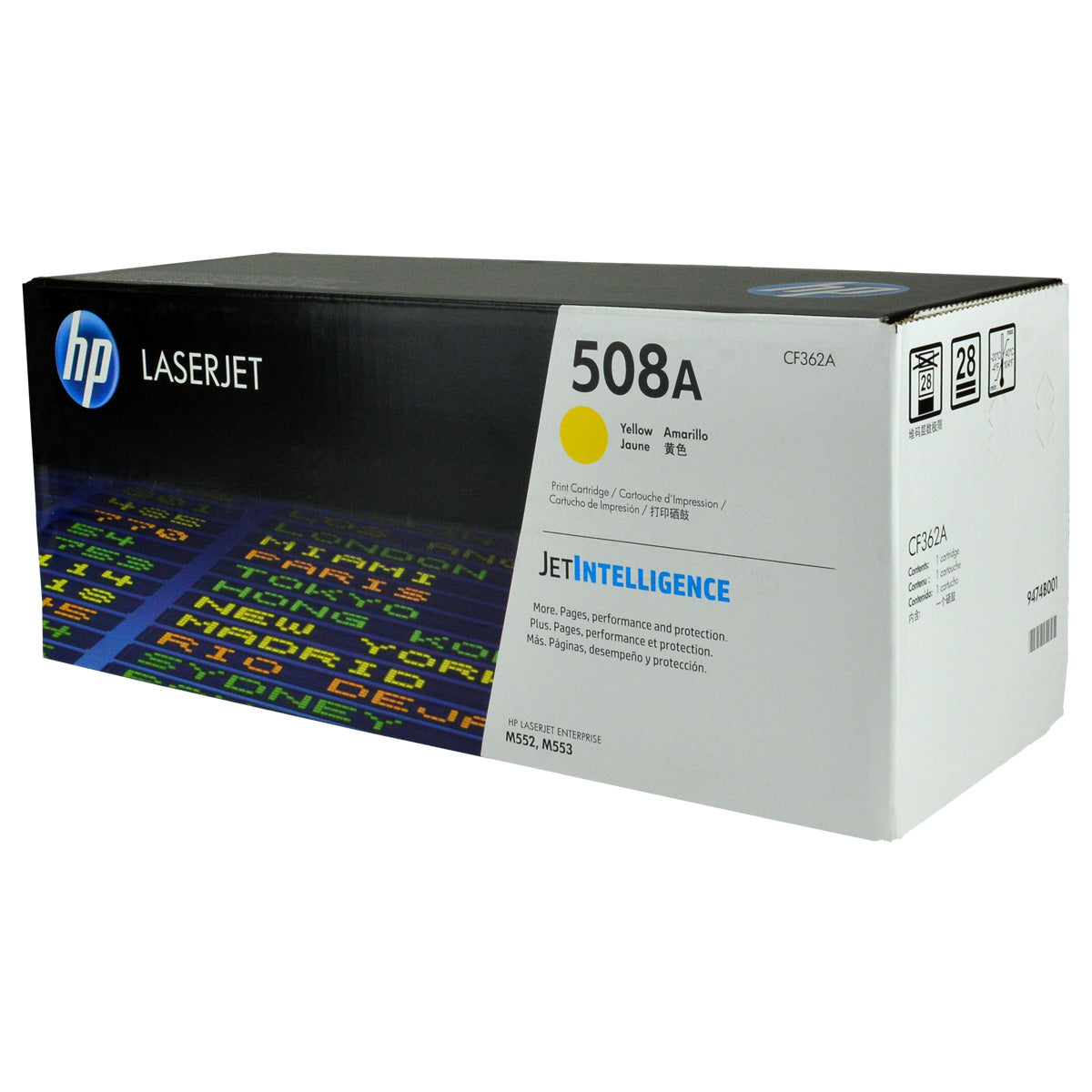 HP 508A (CF362A) Toner Cartridge, Yellow 5K Yield