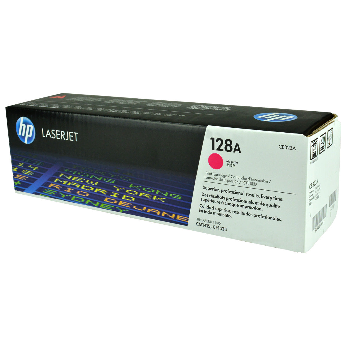 HP 128A (CE323A) Toner Cartridge, Magenta 1.3K Yield