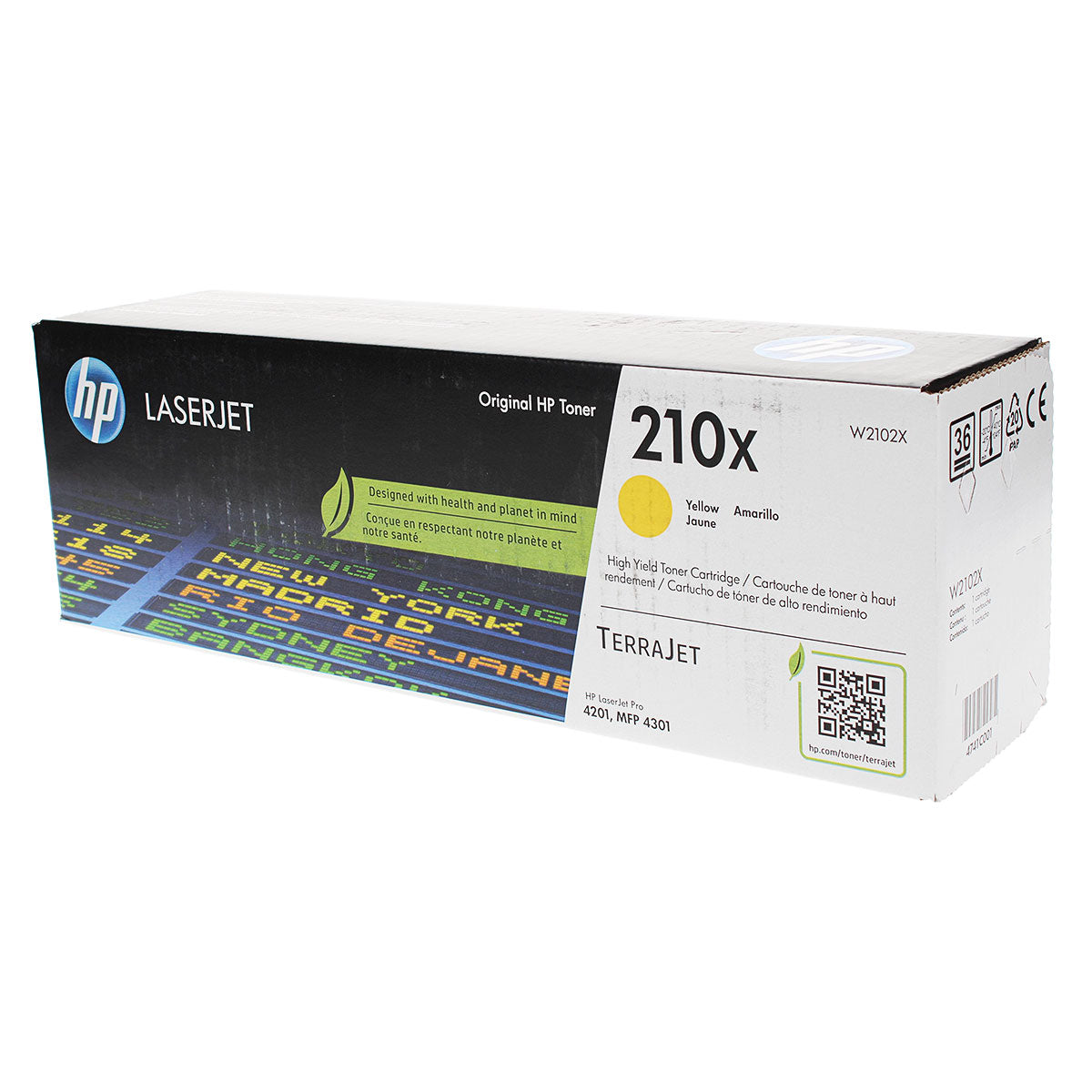 HP (W2102X) Toner Cartridge, Yellow 5.5K Yield