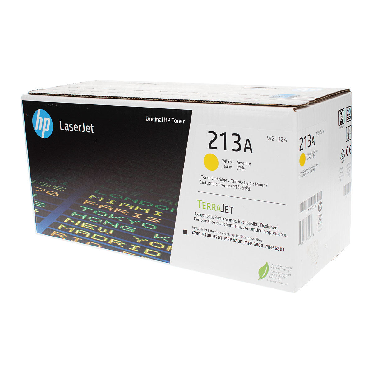 HP (W2132A) Toner Cartridge, Yellow 3K Yield