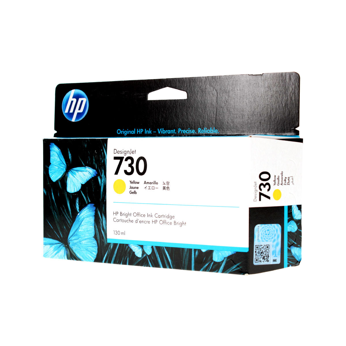 HP 730 (P2V64A) Inkjet, Yellow 130 Yield