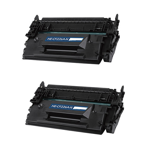 HP 26A Remanufactured Toner Cartridge Black 3.1K Yield *2/Pack