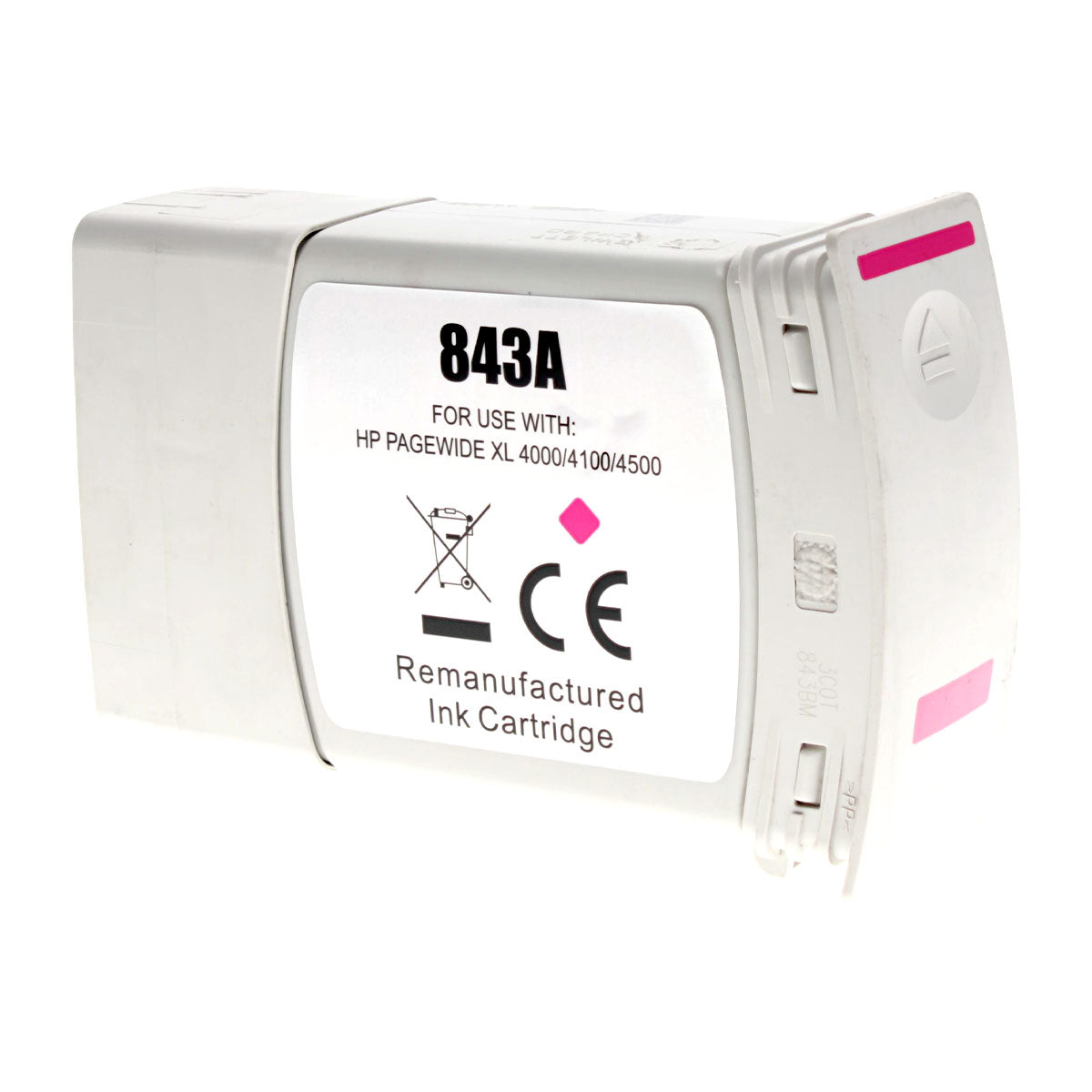 HP 843A Remanufactured Toner Cartridge Magenta 400 Ml
