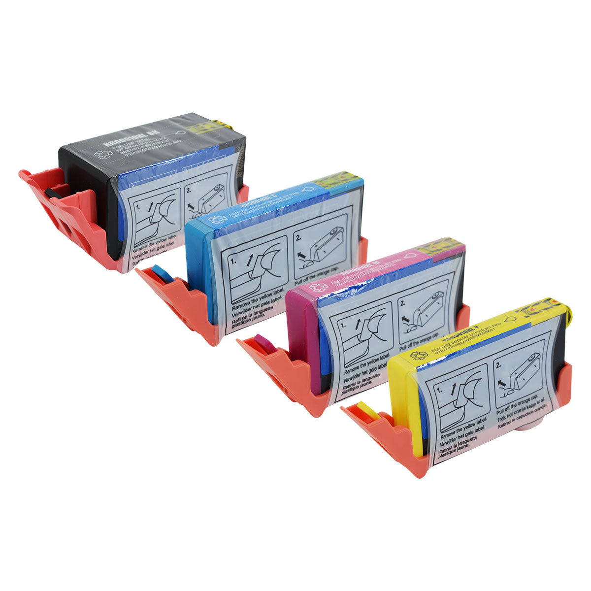 HP 910XL 3YL65AN Remanufactured Toner Cartridge Black Cyan Magenta Yellow 825 High Yield 4/Pack