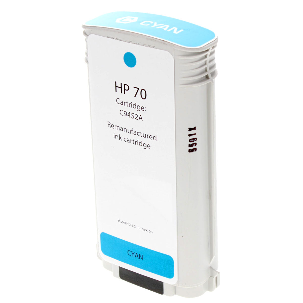 HP 70 Remanufactured Toner Cartridge Cyan 130Ml
