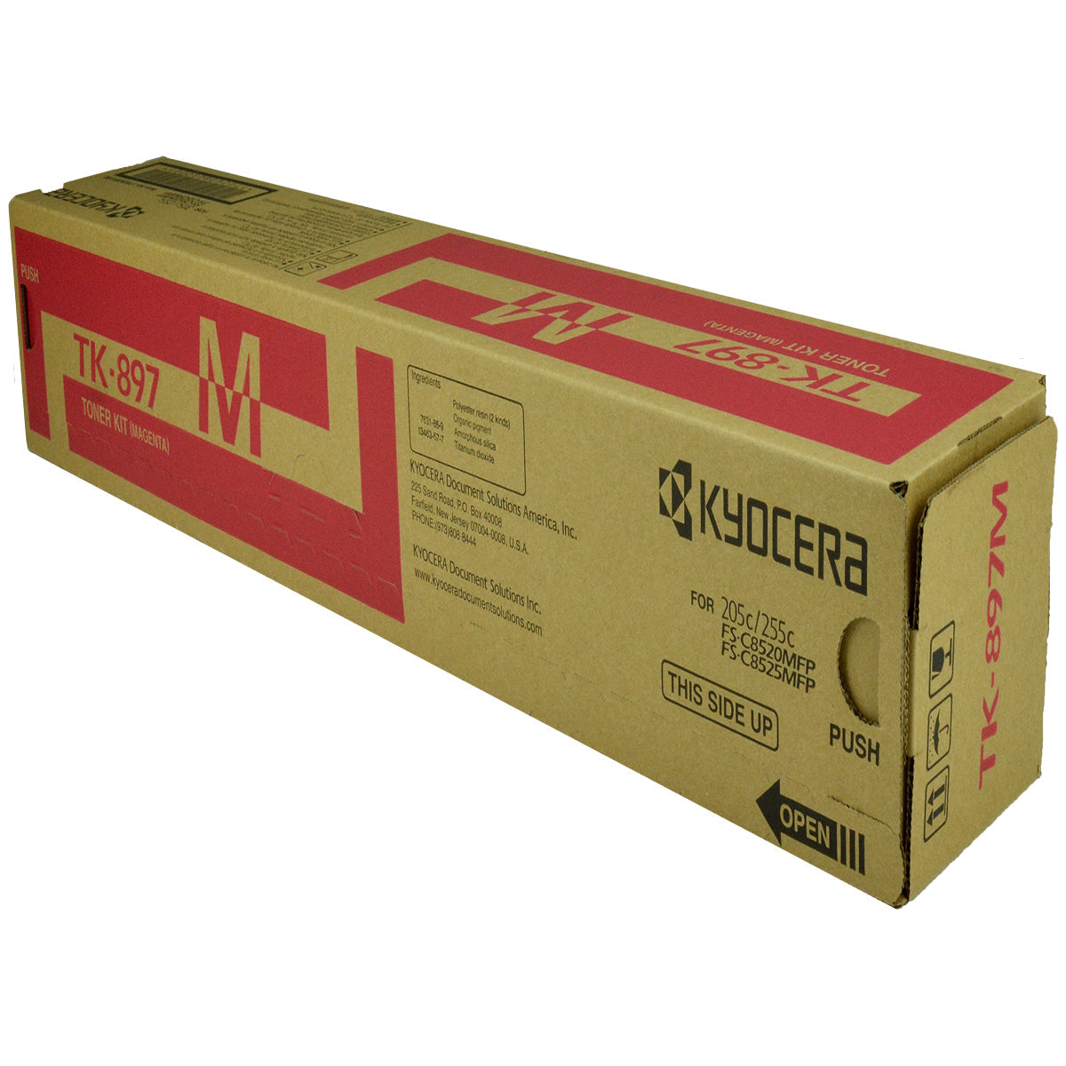 Copystar TK-897M (1T02K0BUS0) Toner Cartridge, Magenta 6K Yield