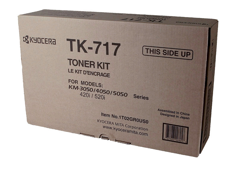Kyocera Mita TK-717 (1T02GR0US0) Toner Cartridge, Black 34K Yield