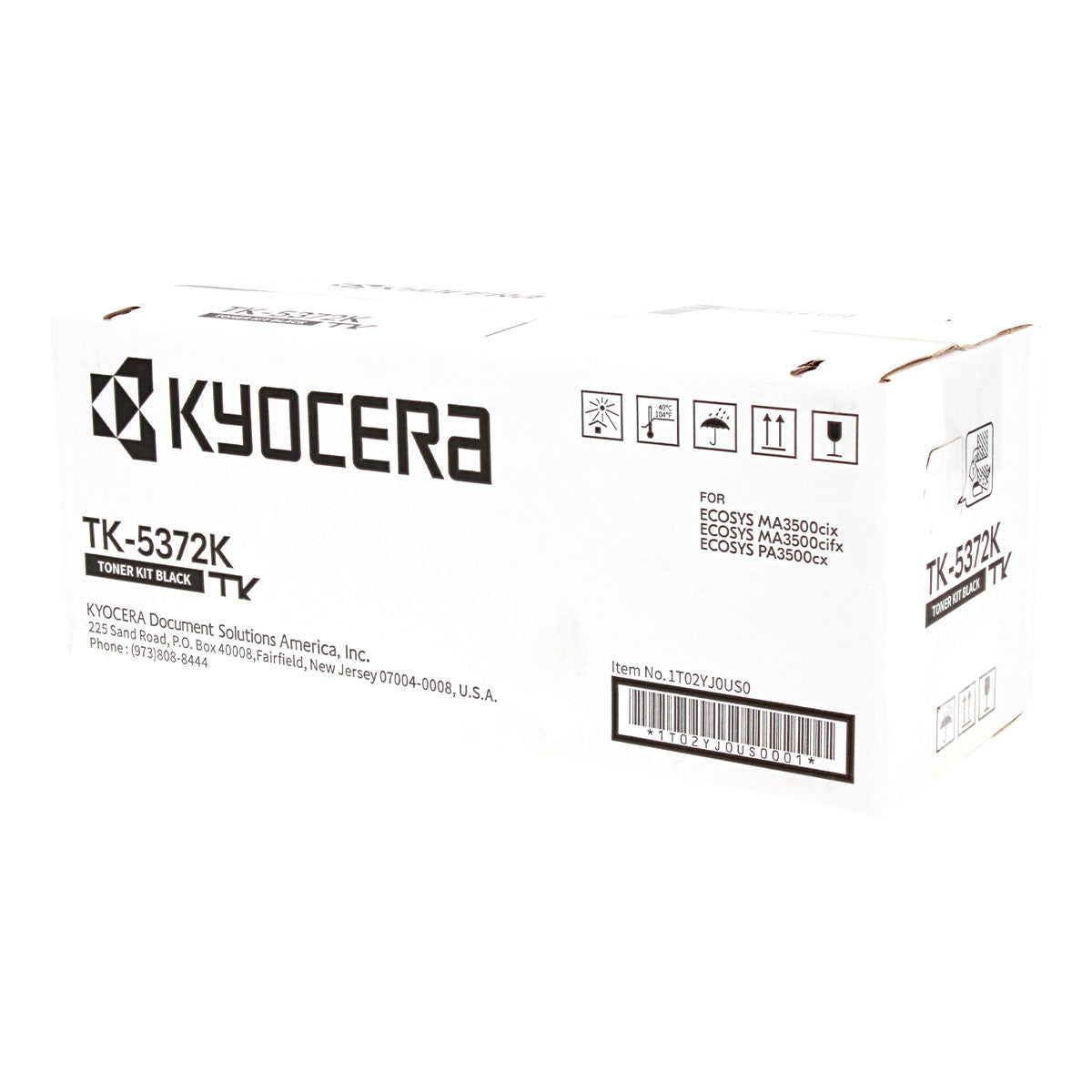 Kyocera Mita TK-5372K (1T02YJ0US0) Toner Cartridge, Black 7K Yield