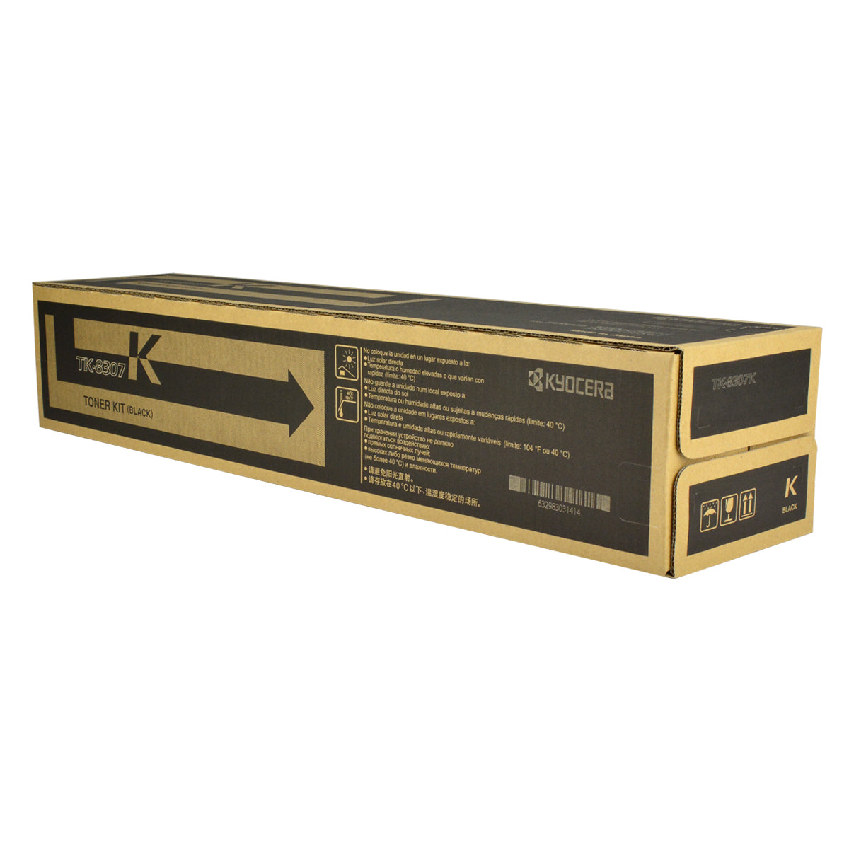 Kyocera Mita TK-8307K (1T02LK0US1) Toner Cartridge, Black 25K Yield