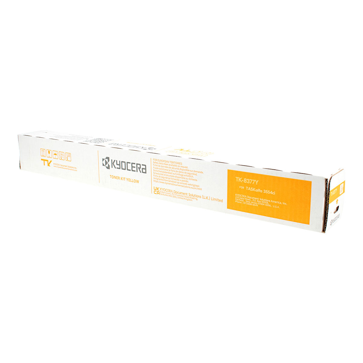 Kyocera Mita TK-8377Y (1T02XDAUS0) Toner Cartridge, Yellow 20K Yield
