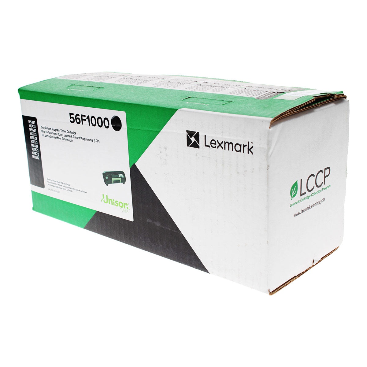 Lexmark (56F1000) Toner Cartridge, Black 6K Yield, Return Program