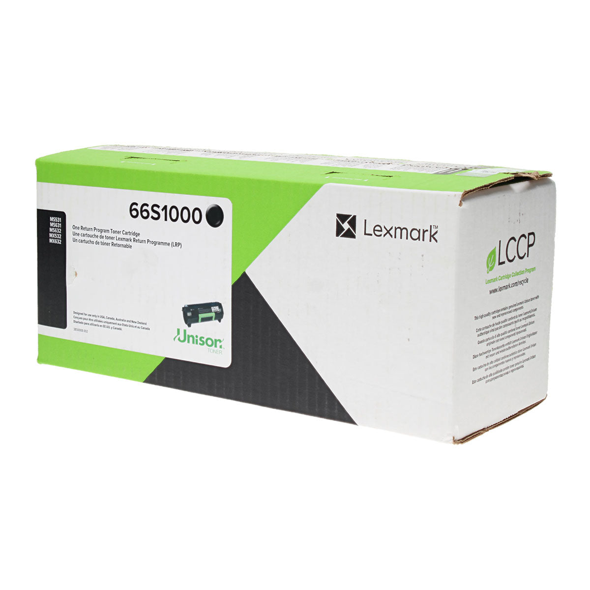 Lexmark (66S1000) Toner Cartridge, Black 5K Yield