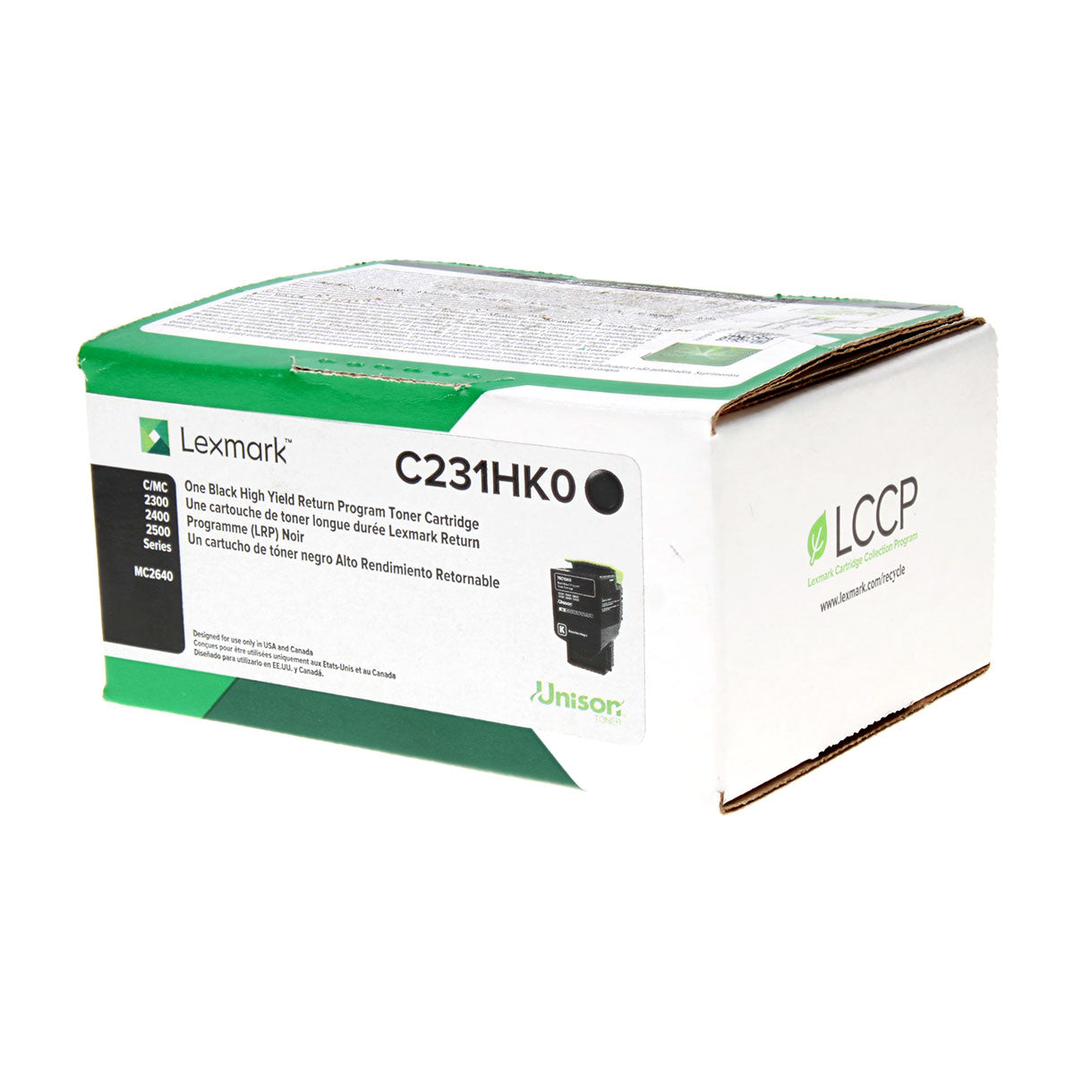 Lexmark (C231HK0) Toner Cartridge, Black 3K Extra High Yield, Return Program