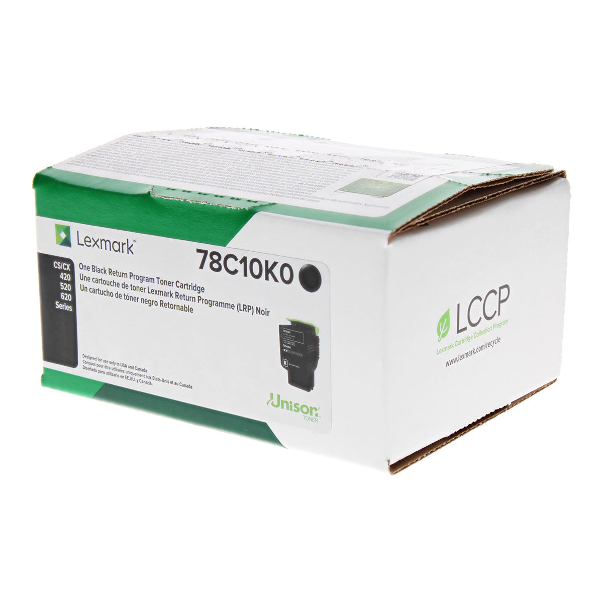Lexmark (78C10K0) Toner Cartridge, Black 2K Yield, Return Program