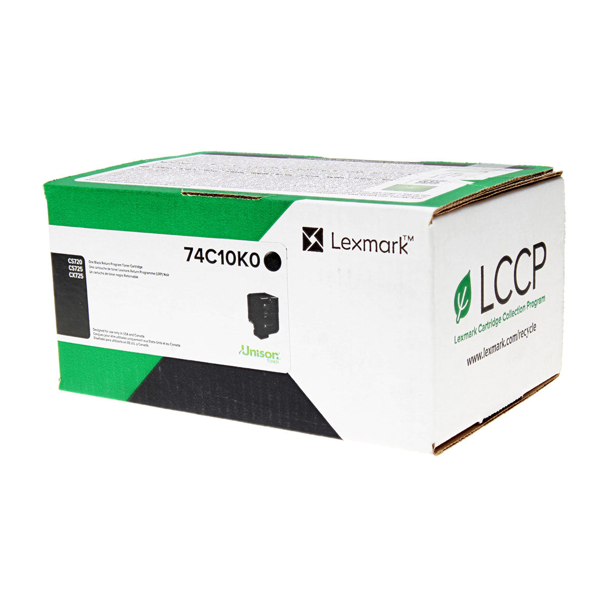 Lexmark (74C10K0) Toner Cartridge, Black 3K Yield, Return Program