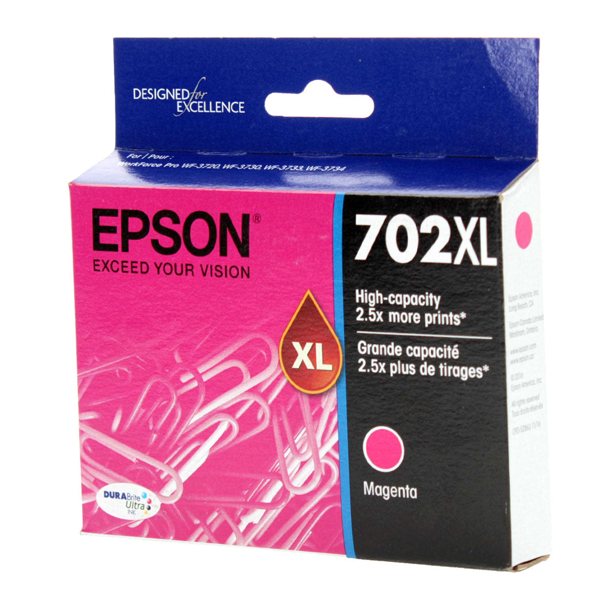 Epson 702XL (T702XL320) Inkjet, Magenta 950 High Yield