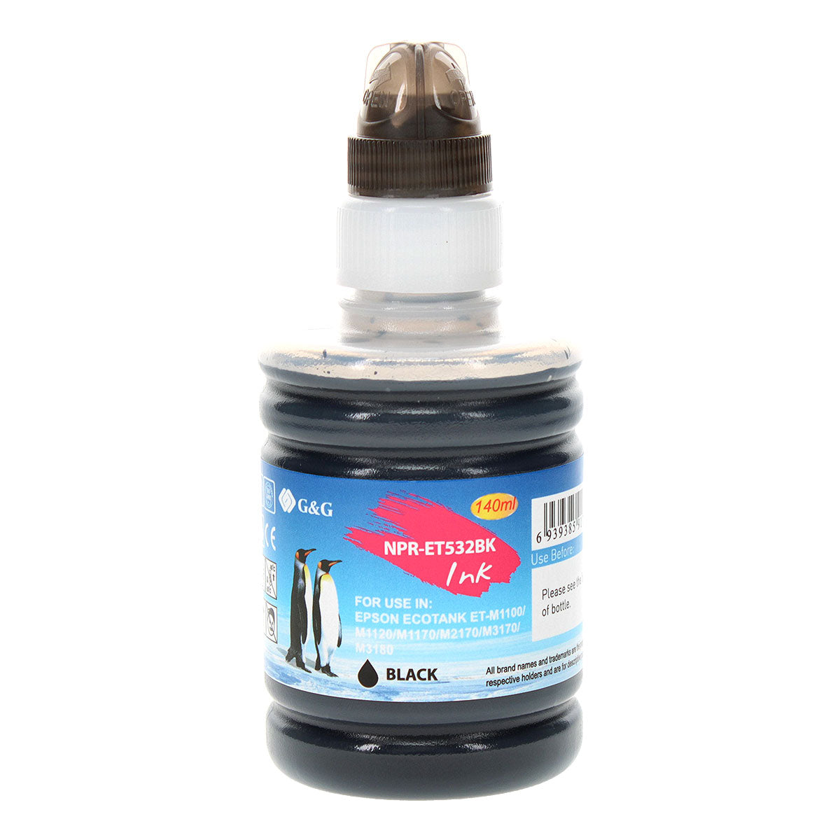 Epson 532 Remanufactured Toner Cartridge Black 6K Yield Ink Bottle