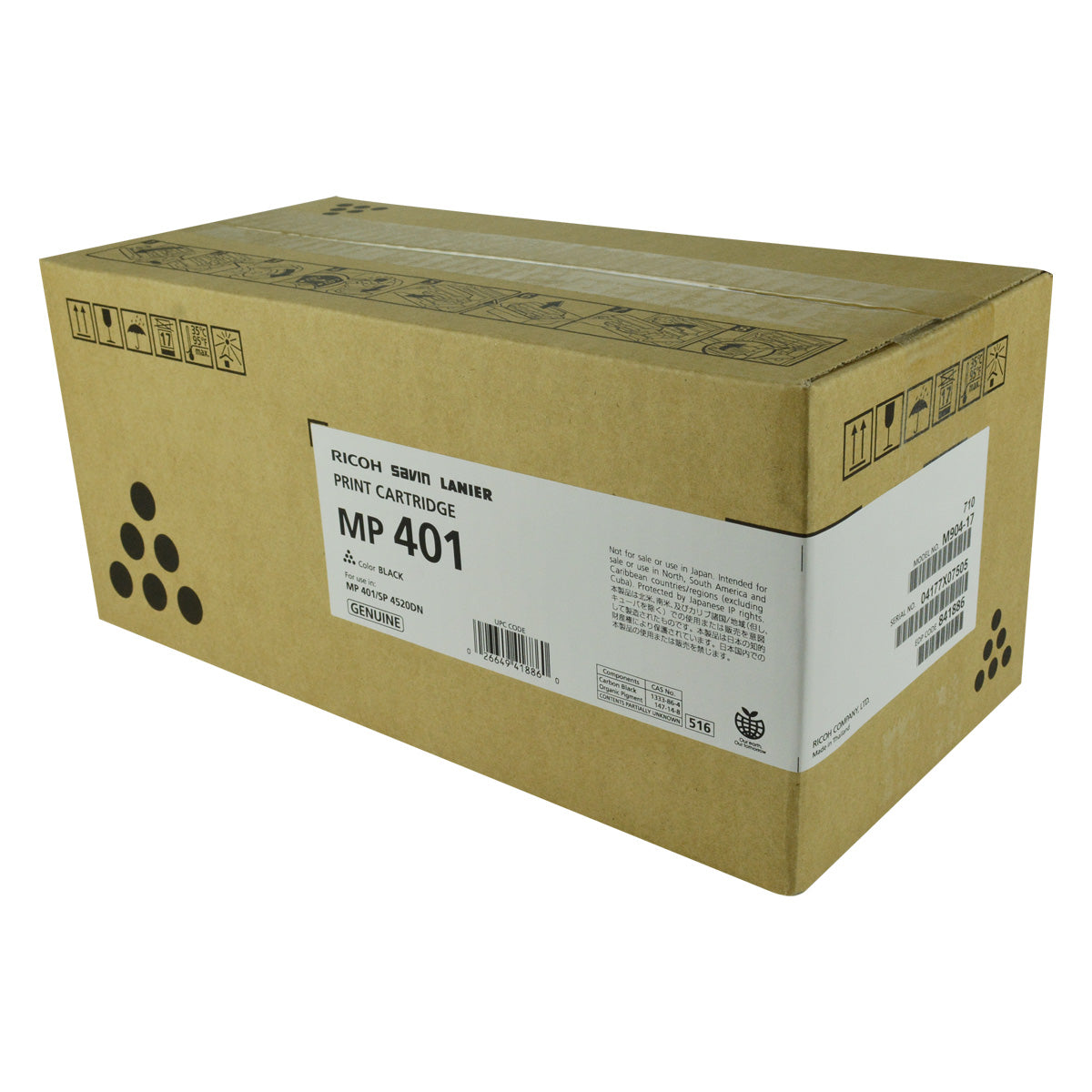 Ricoh (841886) Toner Cartridge, Black 10.4K Yield