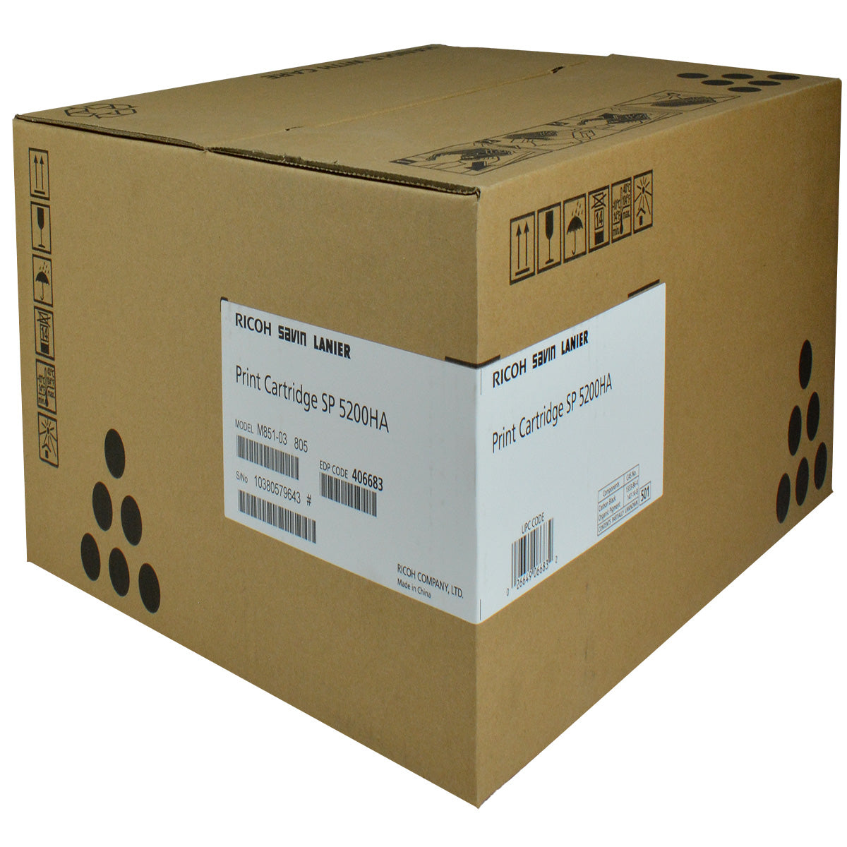 Ricoh (406683) Toner Cartridge, Black 25K Yield