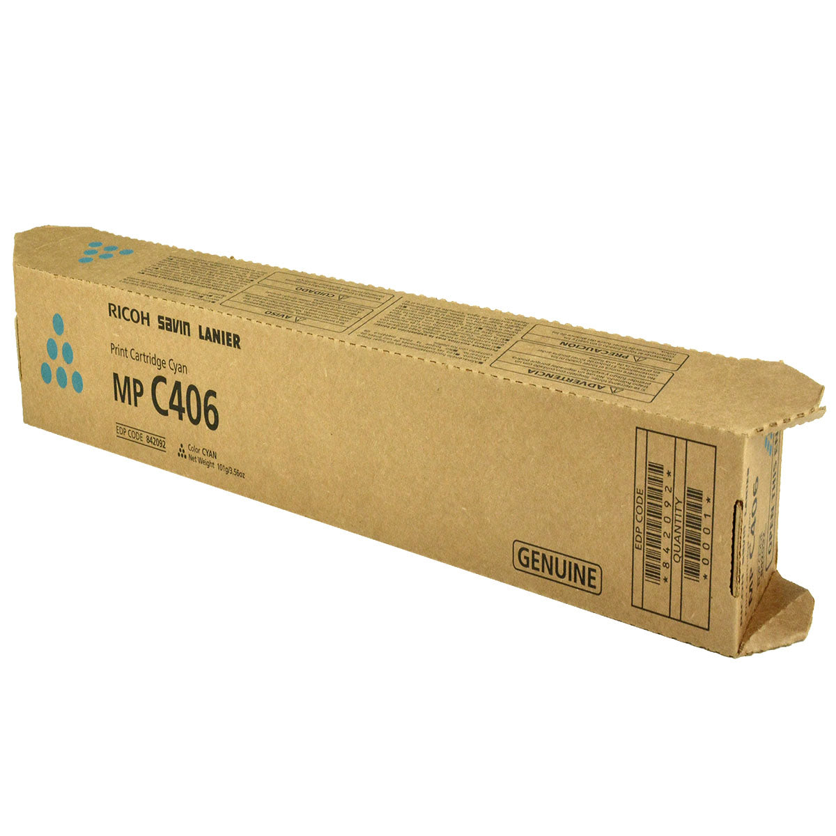 Ricoh (842092) Toner Cartridge, Cyan 6K Yield