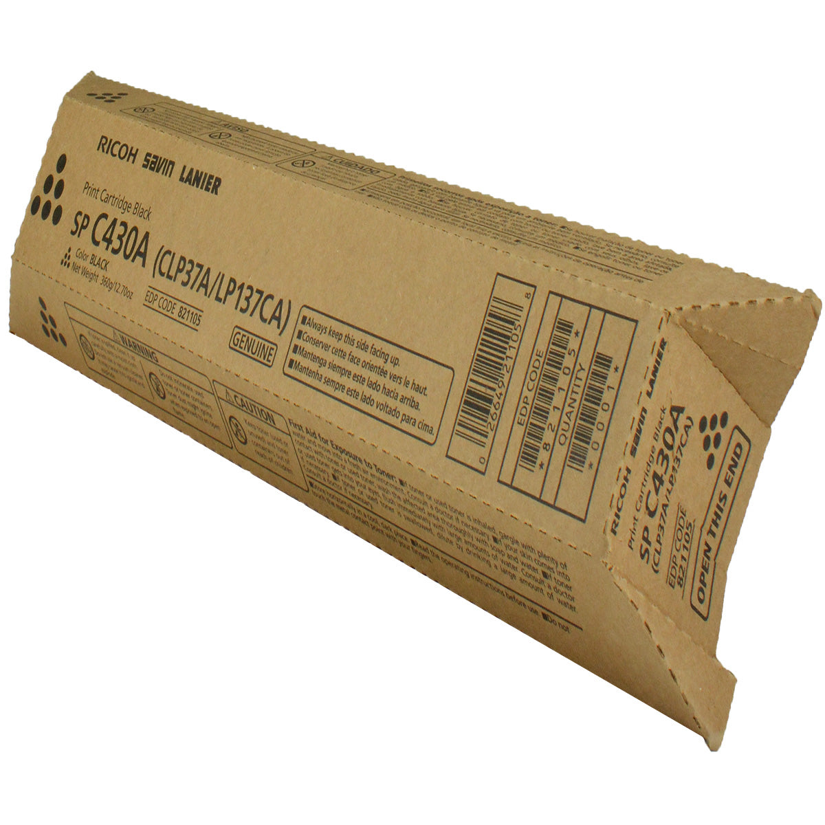 Ricoh (821105) Toner Cartridge, Black 24K Yield