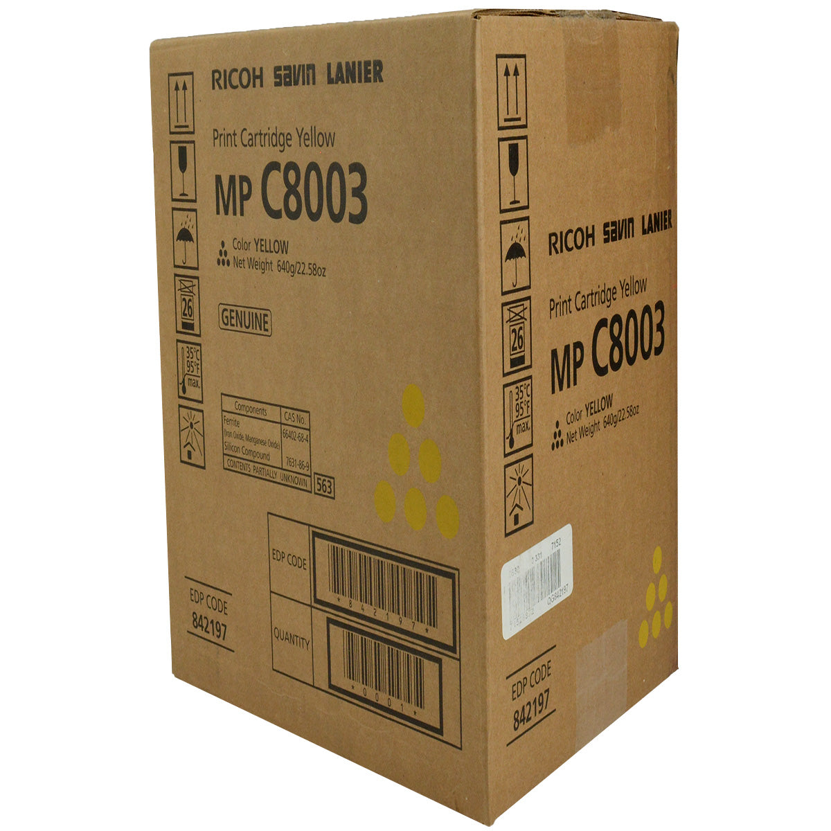 Ricoh (842197) Toner Cartridge, Yellow 26K Yield