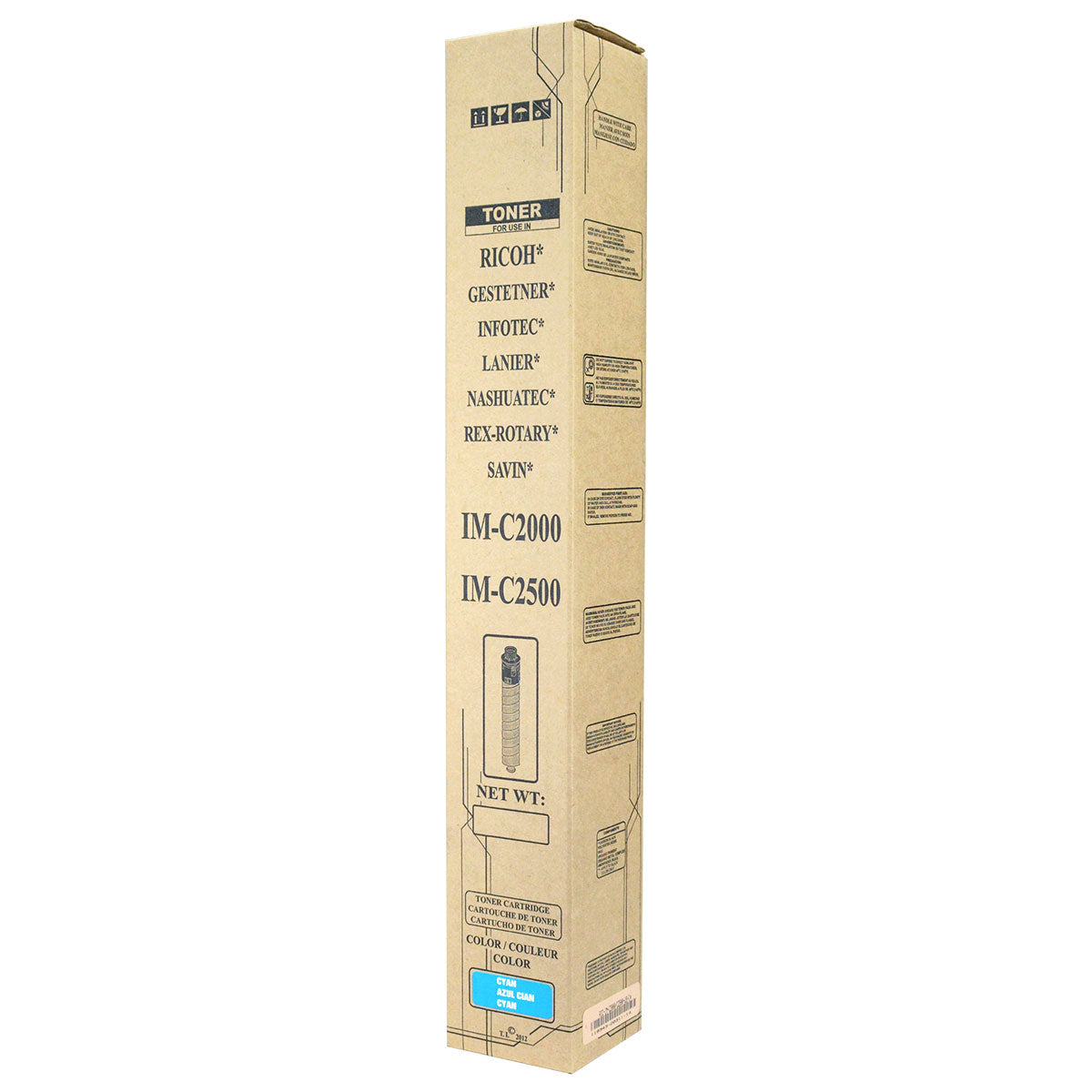 Ricoh IM C2500 Remanufactured Toner Cartridge Cyan 10.5K High Yield