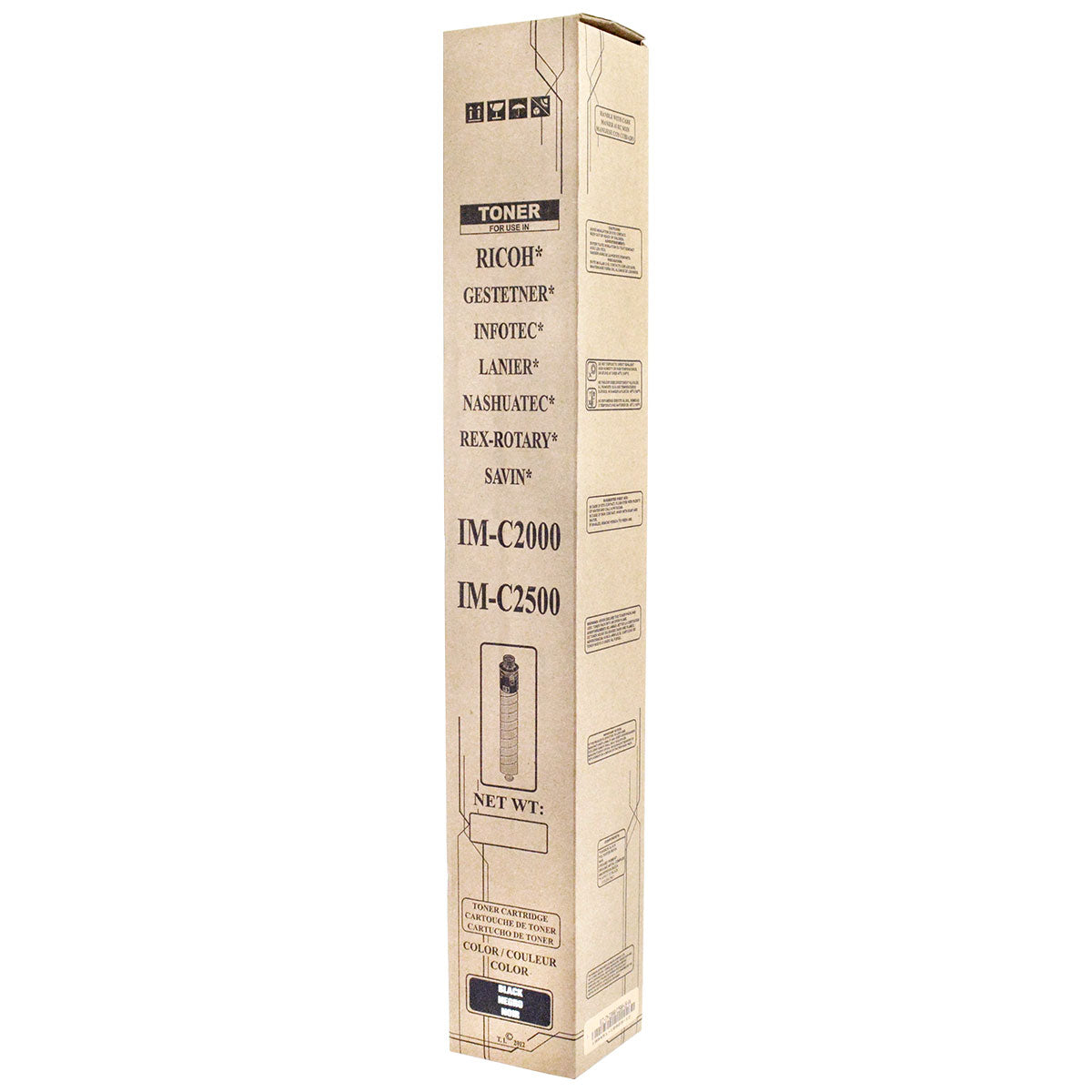 Ricoh IM C2500 Remanufactured Toner Cartridge Black 16.5K High Yield
