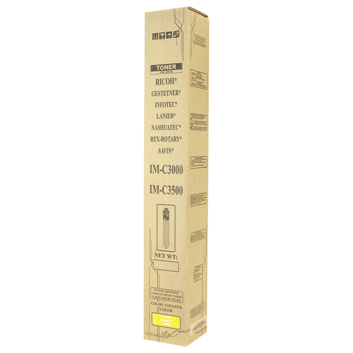 Ricoh IM C3500 Remanufactured Toner Cartridge Yellow 19K Yield