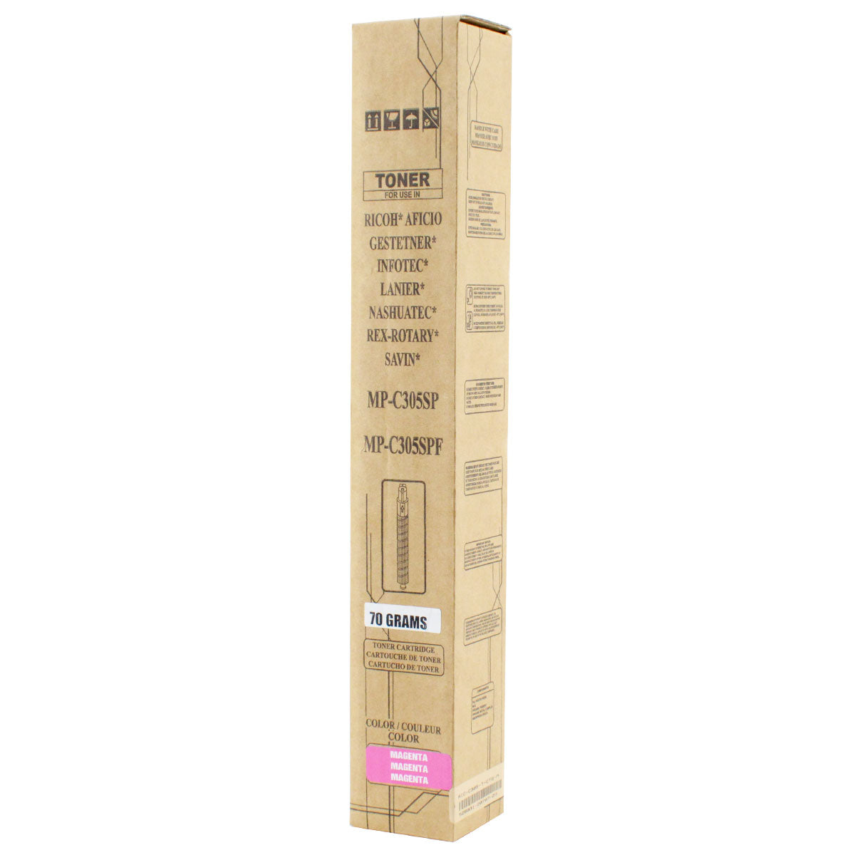 Ricoh MP C305 Remanufactured Toner Cartridge Magenta 4K Yield